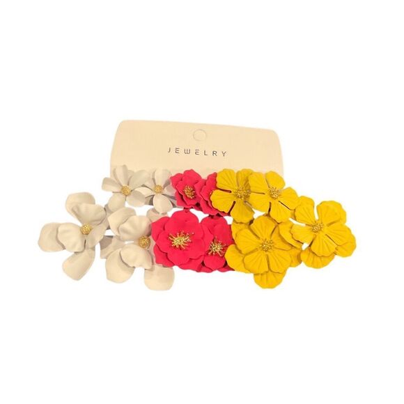 Variety Pack Flower Earrings - Picture 1 of 8